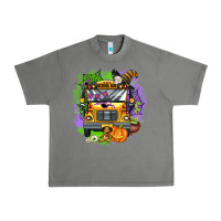 Tornado halloween school bus Urban Heavy Tee - AdoDesignShop