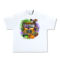 White halloween school bus Urban Heavy Tee - AdoDesignShop