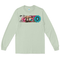 Matcha xoxo braunvieh cow Long Sleeve Tee - AdoDesignShop