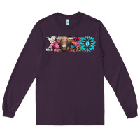 Plum xoxo braunvieh cow Long Sleeve Tee - AdoDesignShop