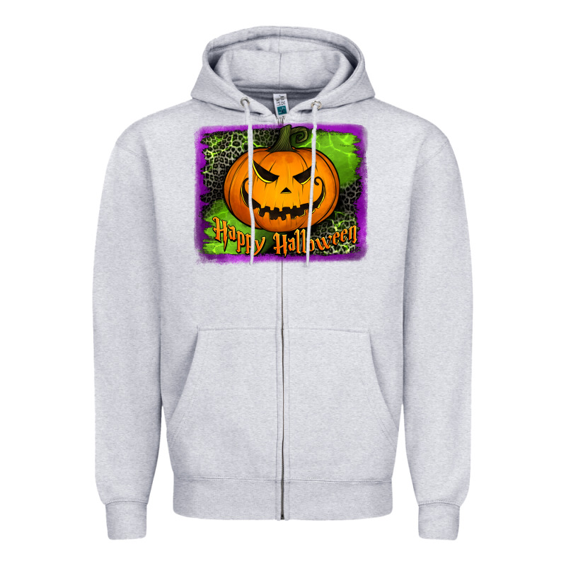 Happy Halloween Pumpkin Zipper Hoodie by Jasminsmagicworld | Teevron