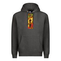 Charcoal Heather juneteenth pen wrap Premium Hoodie - BarkalooDesign