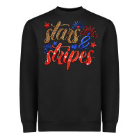 Black stars and stripes Heavyweight Sweatshirt - HRA Design Shop
