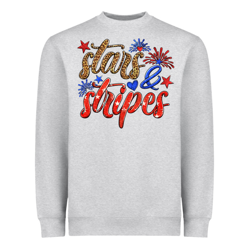 Stars And Stripes Heavyweight Sweatshirt by HRA Design Shop | Teevron