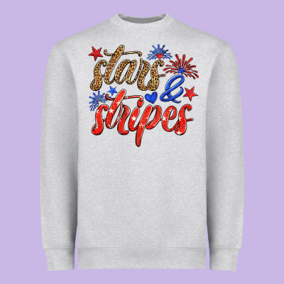 Stars And Stripes Heavyweight Sweatshirt Designed By Hra Design Shop