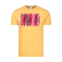 Vintage Mustard valentines day brushstroke Vintage Tee - OliviaCreatesArt
