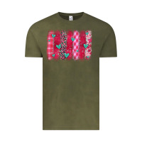 Vintage Olive valentines day brushstroke Vintage Tee - OliviaCreatesArt