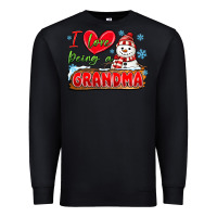 Black i love being a grandma Premium Sweatshirt - MaliasSmallBusiness