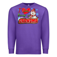 Purple i love being a grandma Premium Sweatshirt - MaliasSmallBusiness