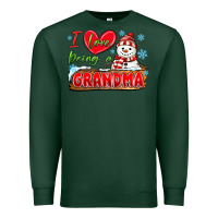 Sports Green i love being a grandma Premium Sweatshirt - MaliasSmallBusiness
