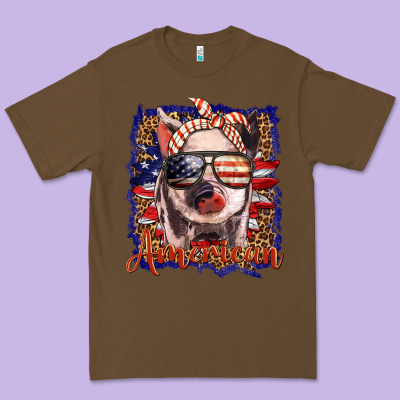 Amerıcan Pig Premium Tee Designed By Barkaloodesign