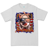 Dove Grey amerıcan pig Premium Tee - BarkalooDesign