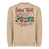 Mushroom livin' that nurse life Heavyweight Sweatshirt - FaDigitalArtStudio