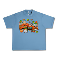 Pebble Blue fall gnomes truck Urban Heavy Tee - AdoDesignShop