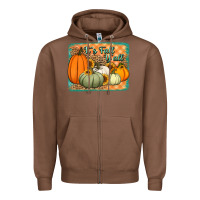 Chestnut It's Fall y'all pumpkins halloween and sunflowers Zipper Hoodie - Jasminsmagicworld