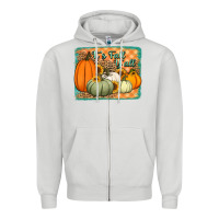Dove Grey It's Fall y'all pumpkins halloween and sunflowers Zipper Hoodie - Jasminsmagicworld