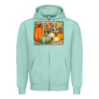 Seafoam It's Fall y'all pumpkins halloween and sunflowers Zipper Hoodie - Jasminsmagicworld