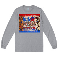 Heather Grey little miss america Long Sleeve Tee - Artiststas