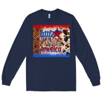 Navy little miss america Long Sleeve Tee - Artiststas
