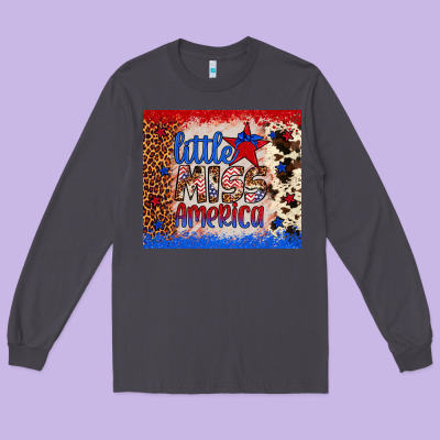 Little Miss America Long Sleeve Tee Designed By Artiststas