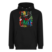 Black santas favorite cma nurse Heavyweight Hoodie - MaliasSmallBusiness