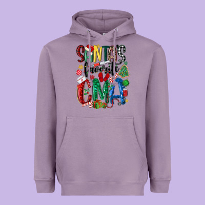 Santas Favorite Cma Nurse Heavyweight Hoodie Designed By Maliassmallbusiness