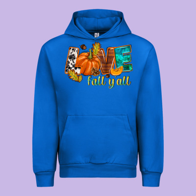 Love Fall Y'all Urban Hoodie Designed By Nancycooperartshop
