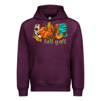 Mauve Wine Love Fall y'all Urban Hoodie - NancyCooperArtShop