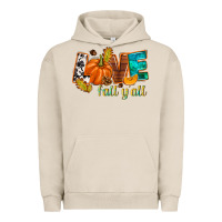 Pigment French Oak Love Fall y'all Urban Hoodie - NancyCooperArtShop