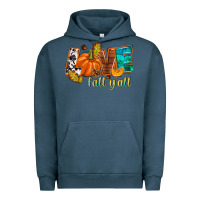 Pigment Midnight Navy Love Fall y'all Urban Hoodie - NancyCooperArtShop
