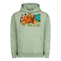 Pigment Oil Green Love Fall y'all Urban Hoodie - NancyCooperArtShop