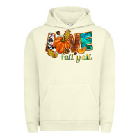 Pigment Pistachio Love Fall y'all Urban Hoodie - NancyCooperArtShop