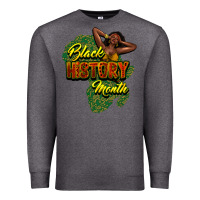 Charcoal Heather black history month Premium Sweatshirt - NancyCooperArtShop