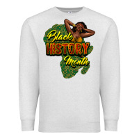 Oatmeal Heather black history month Premium Sweatshirt - NancyCooperArtShop
