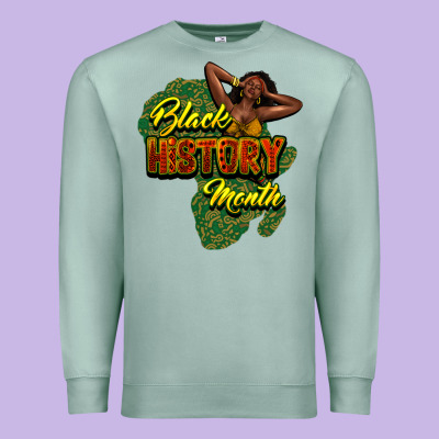 Black History Month Premium Sweatshirt Designed By Nancycooperartshop