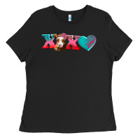 Black xoxo guarnsey cow Ladies Tee - AdoDesignShop