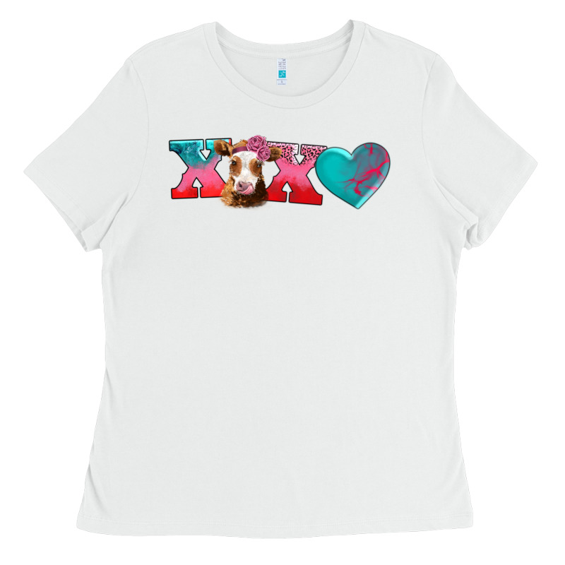Xoxo Guarnsey Cow Ladies Tee by AdoDesignShop | Teevron