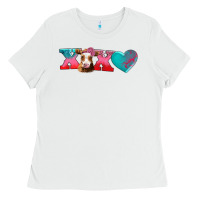 White xoxo guarnsey cow Ladies Tee - AdoDesignShop