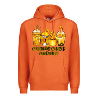 Carrot childhood cancer awareness coffee Premium Hoodie - Jasminsmagicworld