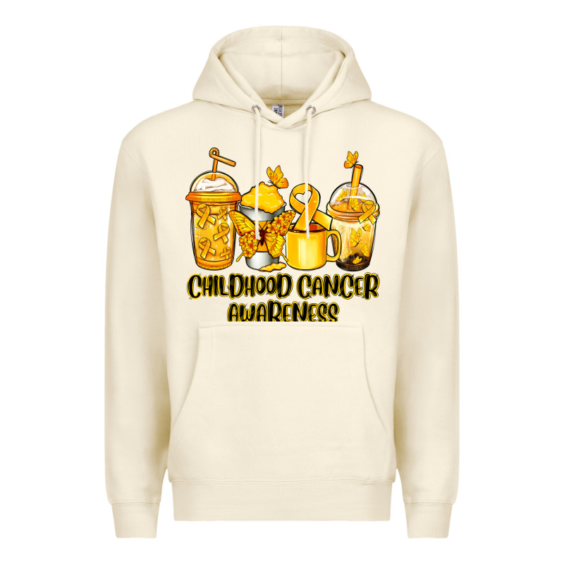 Childhood Cancer Awareness Coffee Premium Hoodie by Jasminsmagicworld | Teevron