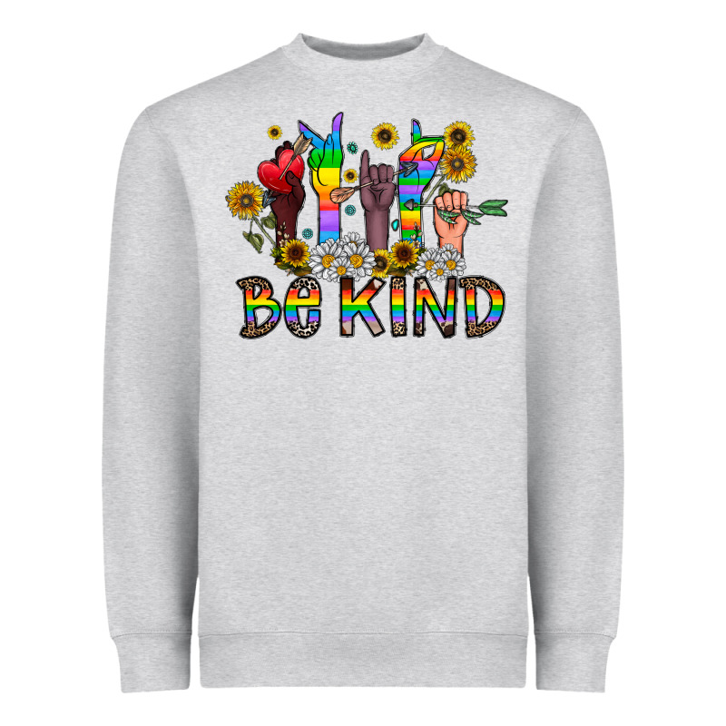 Be Kind Heavyweight Sweatshirt by CowhideDigitalArt | Teevron