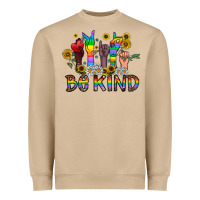 Mushroom be kind Heavyweight Sweatshirt - CowhideDigitalArt