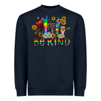 Navy be kind Heavyweight Sweatshirt - CowhideDigitalArt