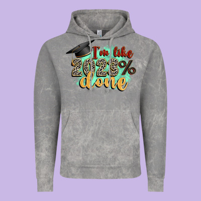 I'm 2023 Done Vintage Hoodie Designed By Zillion Design Studio