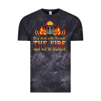Cloud Black the fire with firefighter air mask Vintage Tee - HRA Design Shop