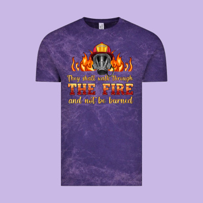 The Fire With Firefighter Air Mask Vintage Tee Designed By Hra Design Shop
