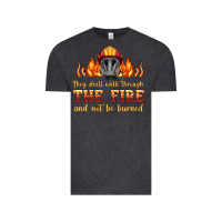 Vintage Black the fire with firefighter air mask Vintage Tee - HRA Design Shop