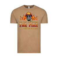 Vintage Coffee the fire with firefighter air mask Vintage Tee - HRA Design Shop