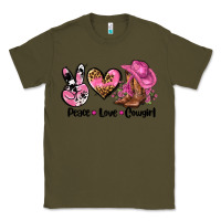 Army Green peace love  cowgirl Classic Tee - AdoDesignShop