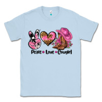 Dusty Blue peace love  cowgirl Classic Tee - AdoDesignShop